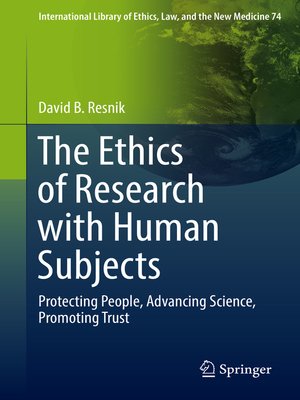 cover image of The Ethics of Research with Human Subjects